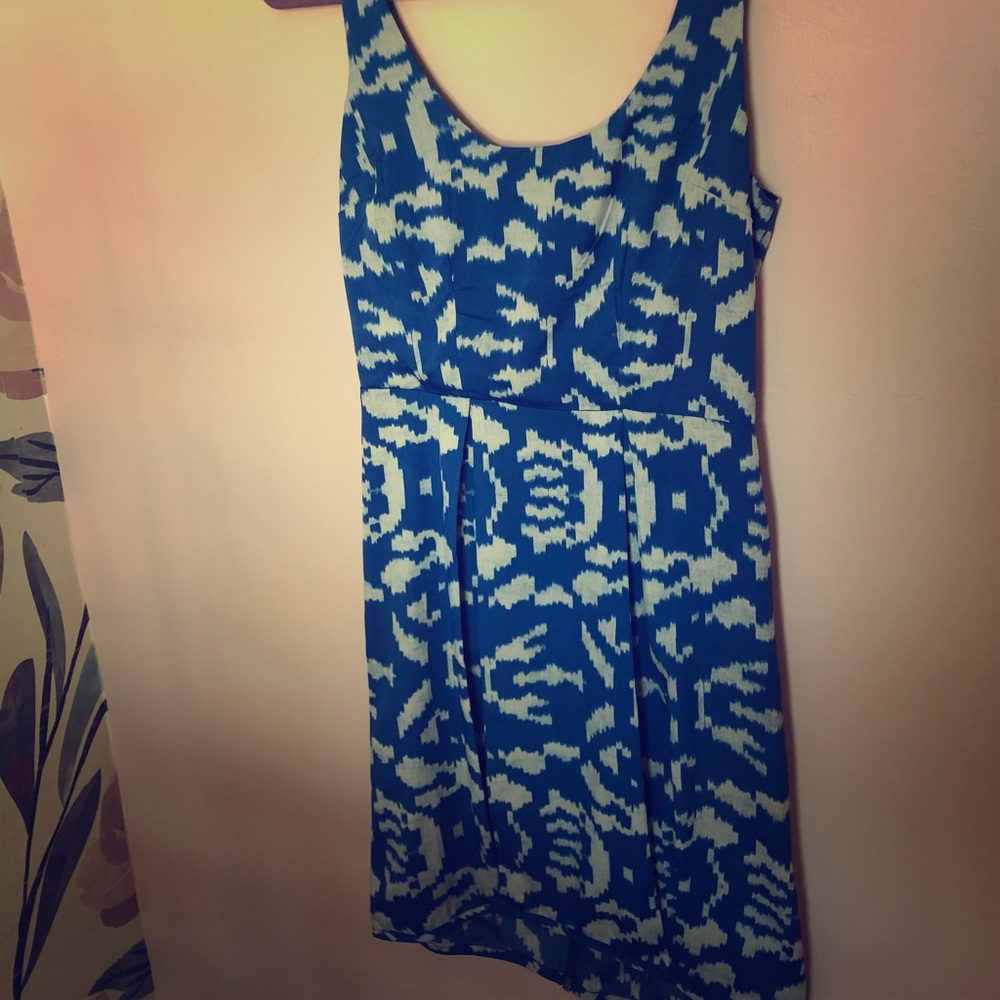 Silence + Noise Blue/White dress